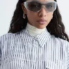 Striped Patch-Pocket Shirt