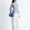 Striped Rib-Knit T-shirt