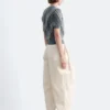 Striped V-Neck Wool T-Shirt