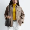 Structured wool-cotton shirt
