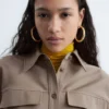 Structured wool-cotton shirt