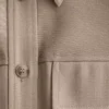 Structured wool-cotton shirt