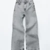Studded Wide-Leg Jeans