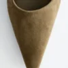 Suede Block-Heel Pumps