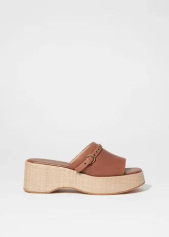 Suede Platform Mules