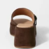 Suede Platform Mules