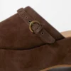 Suede Platform Mules