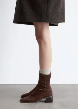 Suede Sock Boots