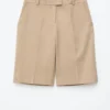 Tailored Knee-Length Shorts