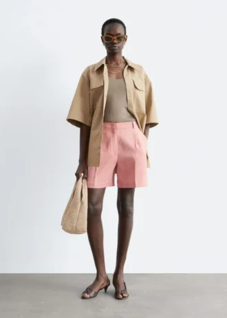 Tailored Linen Shorts