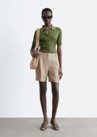 Tailored Linen Shorts