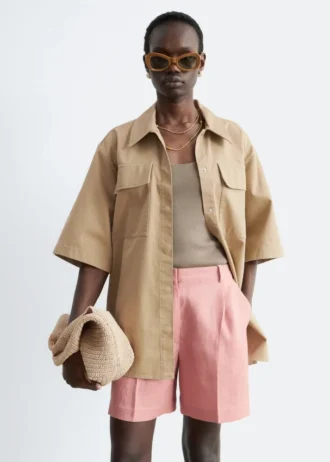 Tailored Linen Shorts