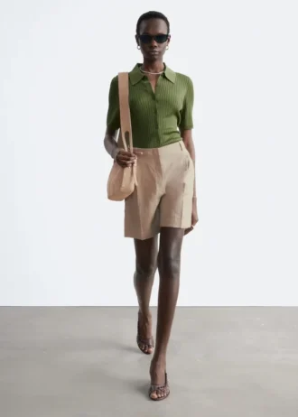 Tailored Linen Shorts