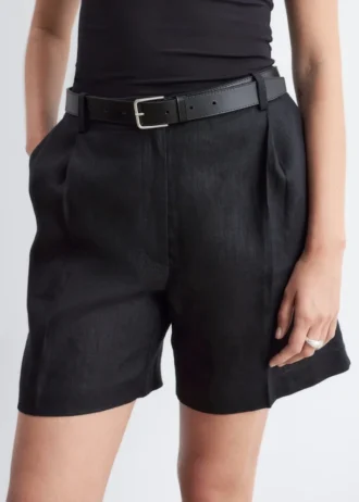 Tailored Linen Shorts