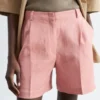 Tailored Linen Shorts