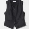 Tailored Linen Vest