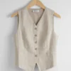 Tailored Linen Vest