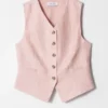 Tailored Linen Vest