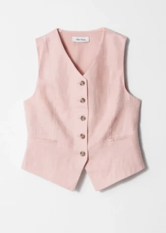 Tailored Linen Vest