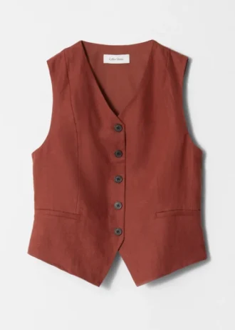 Tailored Linen Vest