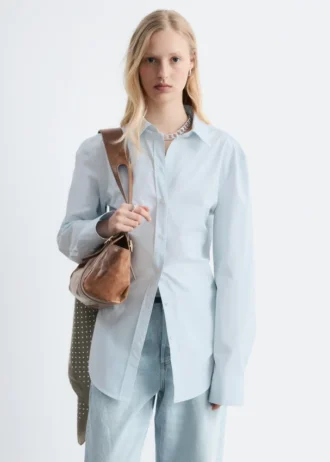 tapered cotton shirt 1 1 330x462 - Tapered Cotton Shirt