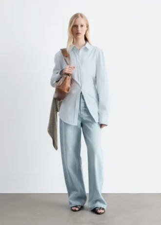 tapered cotton shirt 3 1 330x462 - Tapered Cotton Shirt