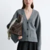 Tapered Knit Cardigan