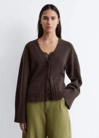 Tapered Knit Cardigan