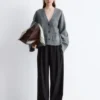 Tapered Knit Cardigan