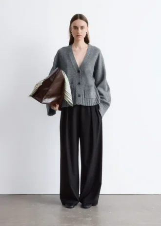 Tapered Knit Cardigan