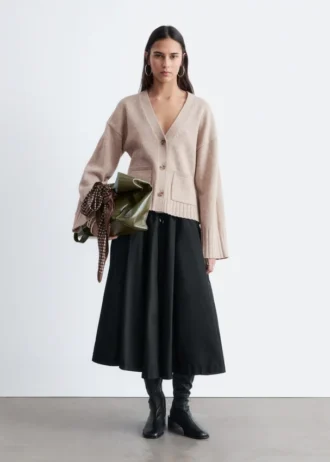 Tapered Knit Cardigan