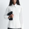 Tapered Tie-Belt Shirt