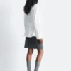 Tapered Tie-Belt Shirt