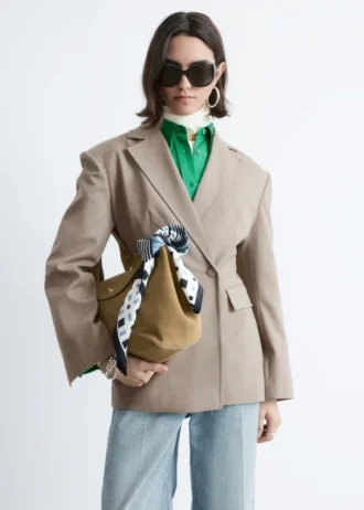 Tapered Wool Blazer