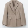 Tapered Wool Blazer