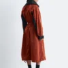 Technical Drawstring Midi Dress