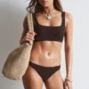 Textured Bikini Bottoms