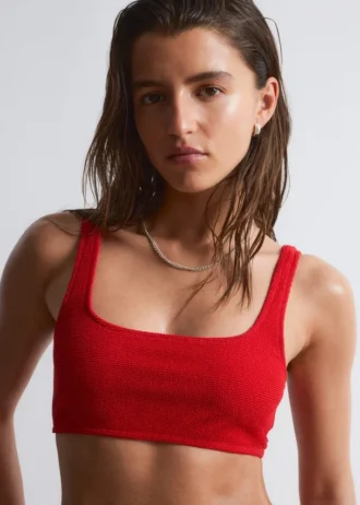 Textured Bikini Top