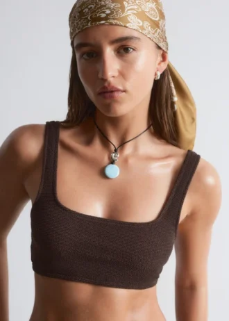 Textured Bikini Top