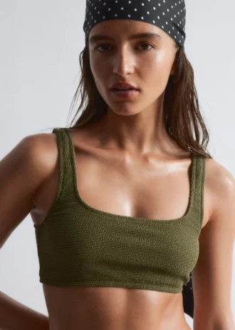 Textured Bikini Top