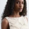Textured Boatneck Top