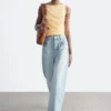 Textured Boatneck Top