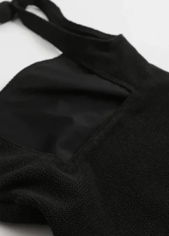 Textured Bow Tie Swimsuit