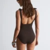 Textured Bow Tie Swimsuit