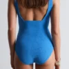 Textured Bow Tie Swimsuit