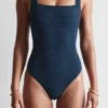Textured Bow Tie Swimsuit