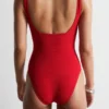 Textured Bow Tie Swimsuit