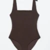 Textured Bow Tie Swimsuit