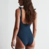 Textured Bow Tie Swimsuit