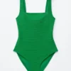 Textured Bow Tie Swimsuit